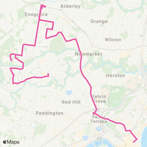 TransLink Ashgrove - City map