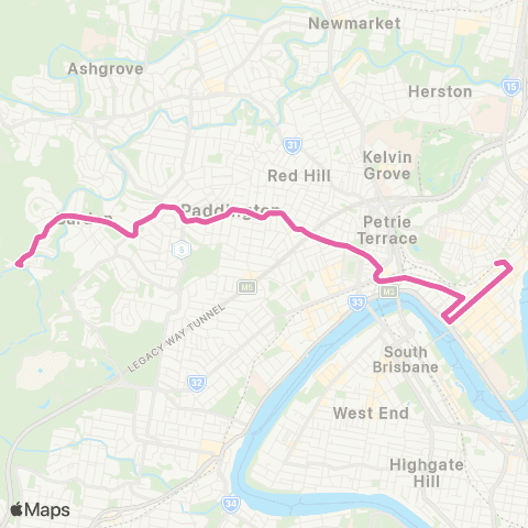 TransLink Bardon - City map