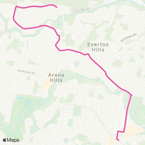 TransLink Mitchelton - Arana Hills map