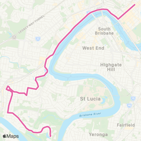 TransLink Long Pocket - City map