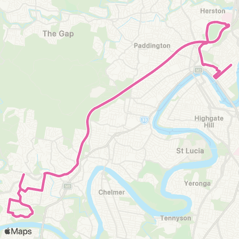 TransLink Kenmore South - City Rocket map