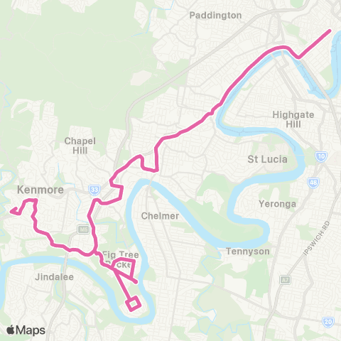 TransLink Fig Tree Pocket - City map
