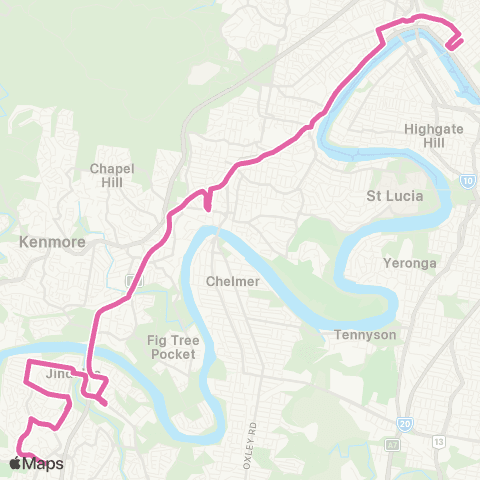 TransLink Mt Ommaney - City Express map