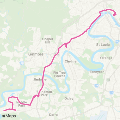 TransLink Riverhills - City Express map