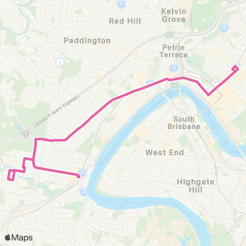 TransLink Toowong - City map