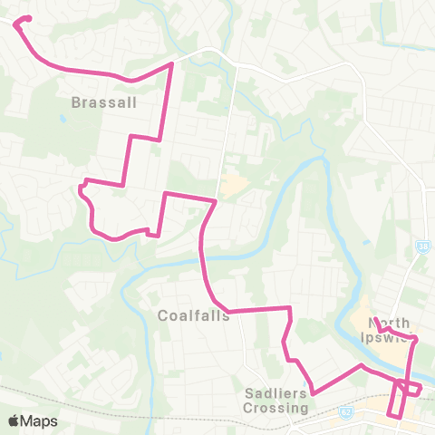 TransLink Brassall - Riverlink Shopping Centre map