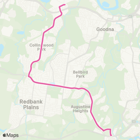 TransLink Redbank - Springfield Central station map