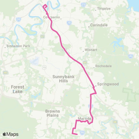 TransLink Brisbane City - Crestmead map