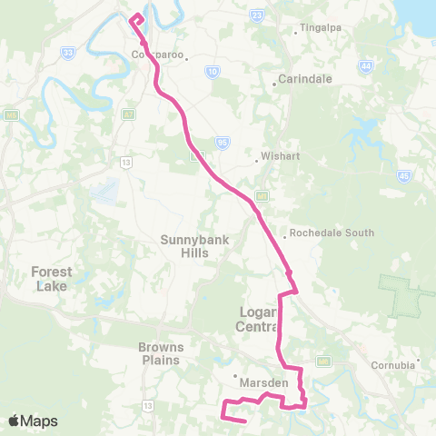 TransLink Brisbane City - Crestmead map