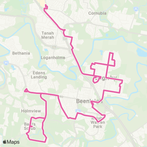 TransLink Holmview Central - Loganholme map