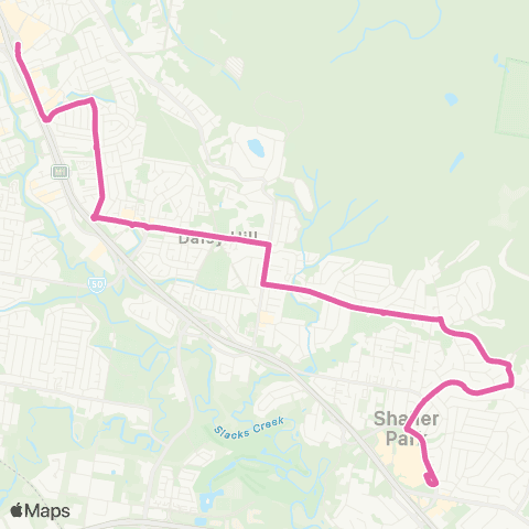 TransLink Springwood - Loganholme map