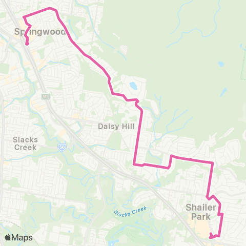 TransLink Loganholme - Springwood map