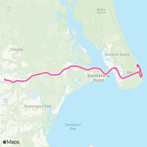 TransLink Bribie Island - Caboolture map