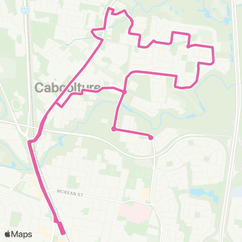 TransLink Caboolture - Caboolture North (Loop) map
