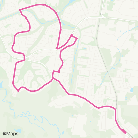 TransLink Narangba Local Service (Loop) map