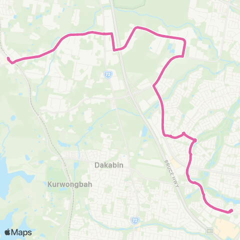 TransLink Narangba - North Lakes map