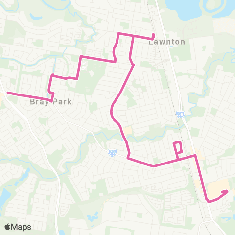 TransLink Strathpine - Warner via Lawnton map