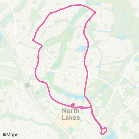 TransLink North Lakes - Mango Hill map