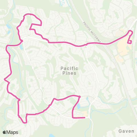 TransLink Pacific Pines - Helensvale map