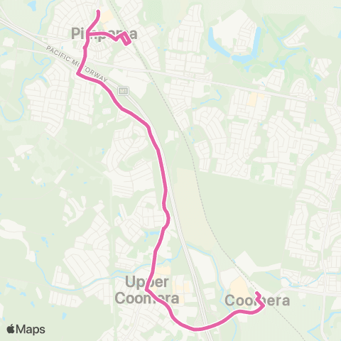 TransLink Coomera - Pimpama City via Upper Coomera map