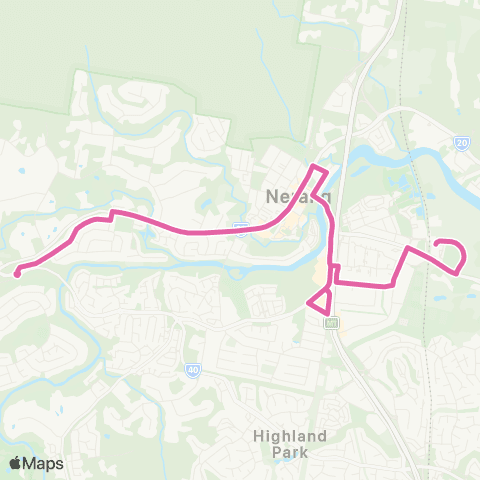 TransLink Nerang West - Nerang map