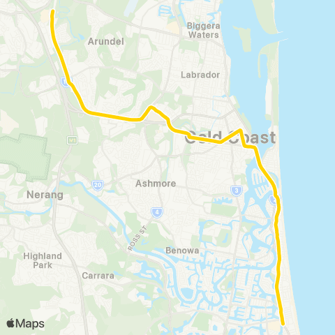 TransLink GC Light Rail map