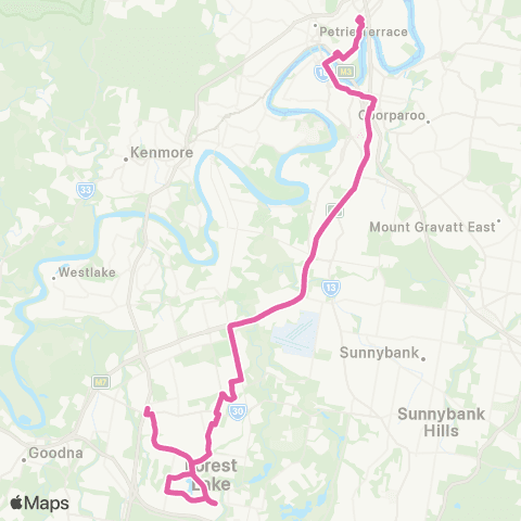 TransLink Valley - Forest Lake map