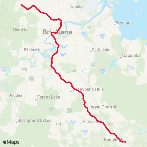 TransLink Beenleigh - Beenleigh map
