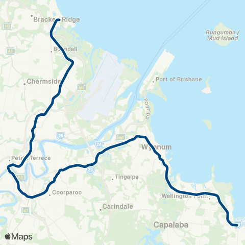 TransLink Brisbane City - Shorncliffe map