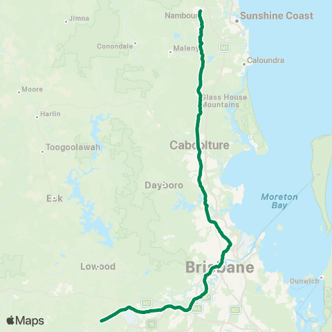 TransLink Brisbane City - Gympie North map