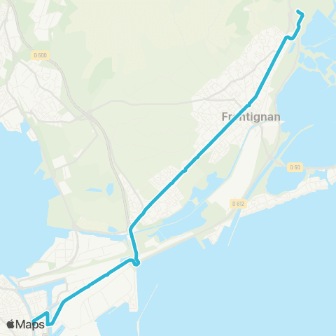 Sète Agglopôle Mobilité Ligne 11 map