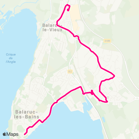 Sète Agglopôle Mobilité Ligne 14 map