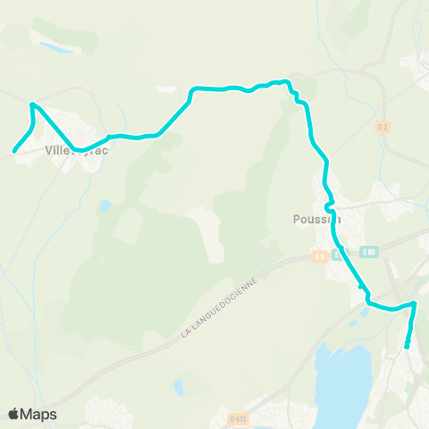 Sète Agglopôle Mobilité Ligne 21 map