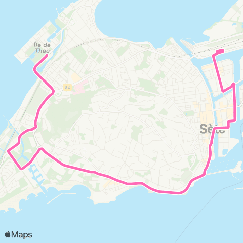Sète Agglopôle Mobilité Ligne 3 map