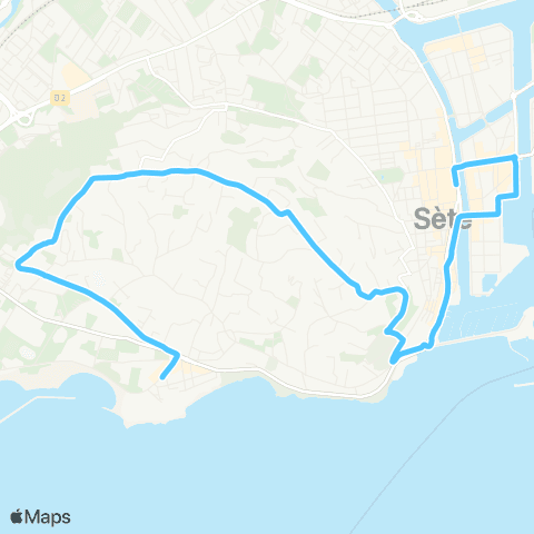 Sète Agglopôle Mobilité Ligne 5 map