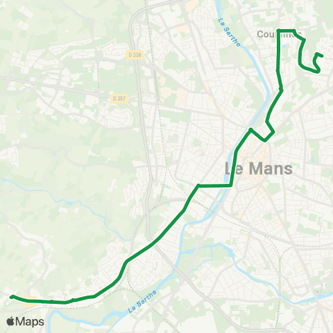 SETRAM St-Georges / St-Joseph – Bellevue-Hauts de C. map