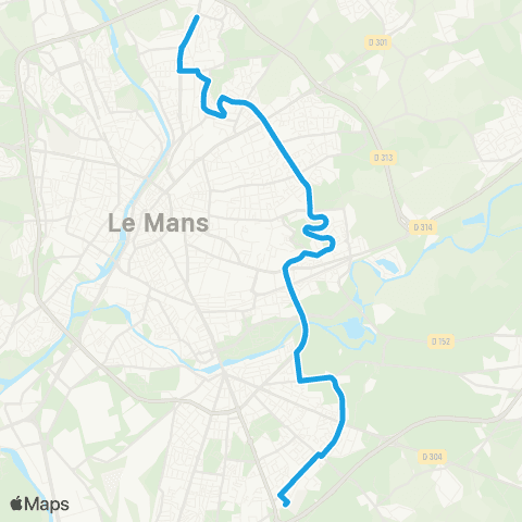 SETRAM Le Verger - Guetteloup map