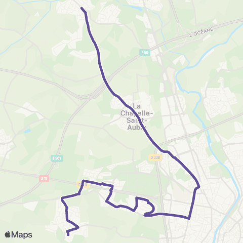 SETRAM Four à Chanvre - Rouillon map