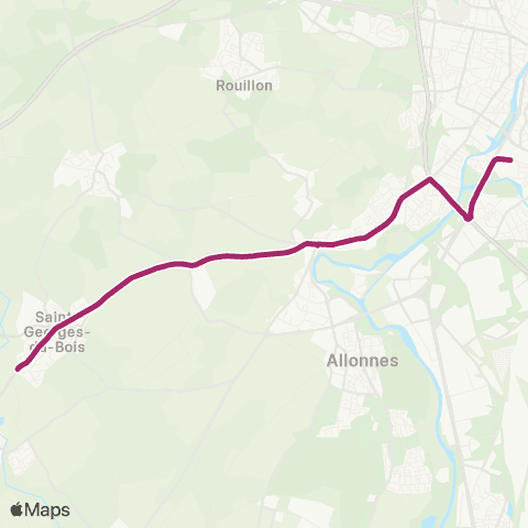 SETRAM C.C St-Georges-du-Bois - Gare Sud map