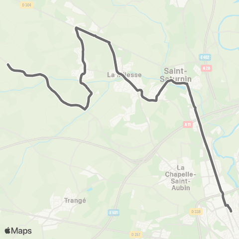 SETRAM Aigné - Collège La Madeleine map