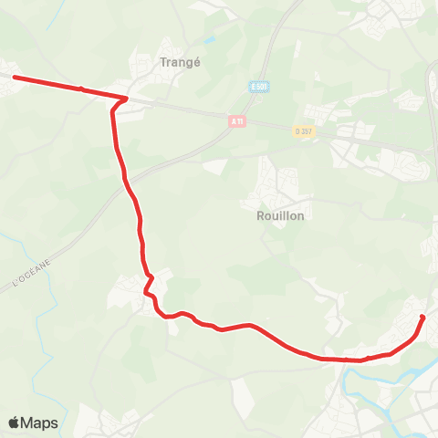 SETRAM ChaufourND / Pruillé-StJosephLaSalle / Vieux Colombier map