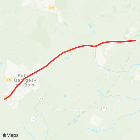 SETRAM C.C St Georges-du-Bois - Lycée St-Joseph map