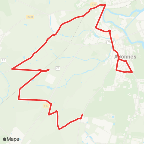 SETRAM Allonnes / StGDuBois-LeMarin / Kennedy / Pasteur / Lyautey map