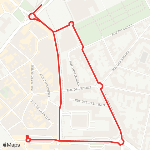 SETRAM La Mancelle map