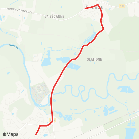 SETRAM La Baronnière Fatines - Col. Wilbur Wright map