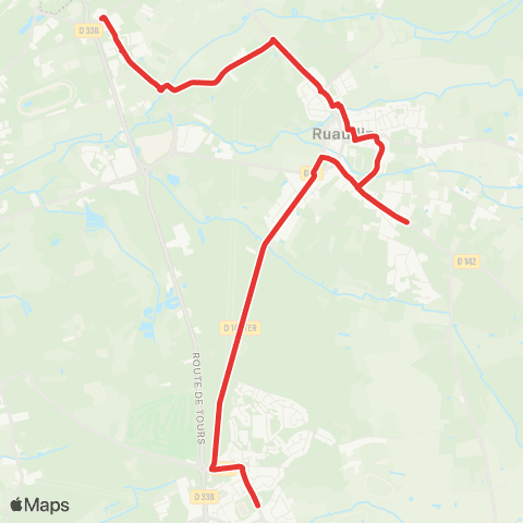 SETRAM Ruaudin / Mulsanne - Collège Bollée map