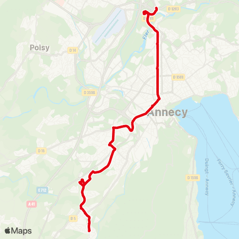 Sibra Seynod Vieugy Periaz / Pringy map