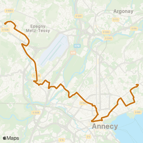 Sibra Grand Epagny / Vigneres map