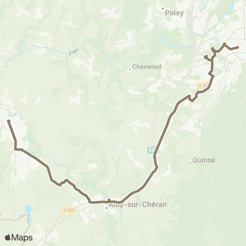 Sibra Rumilly / Annecy map