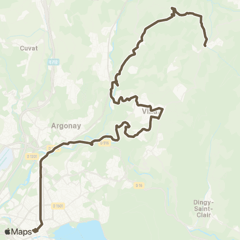 Sibra Aviernoz / Annecy map